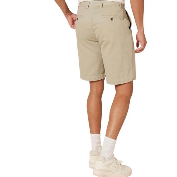 Amazon Essentials Classic-Fit Flat Front Chino Shorts Tan Kahki Men’s 42 - Picture 14 of 14